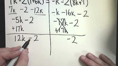 Equations with Special Cases - "Identity/Infinitely Many Solutions and No Solution"