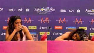 37 Year Old Eurovision Contestant Acts Like Petty Child While Israeli Singer Interviewed