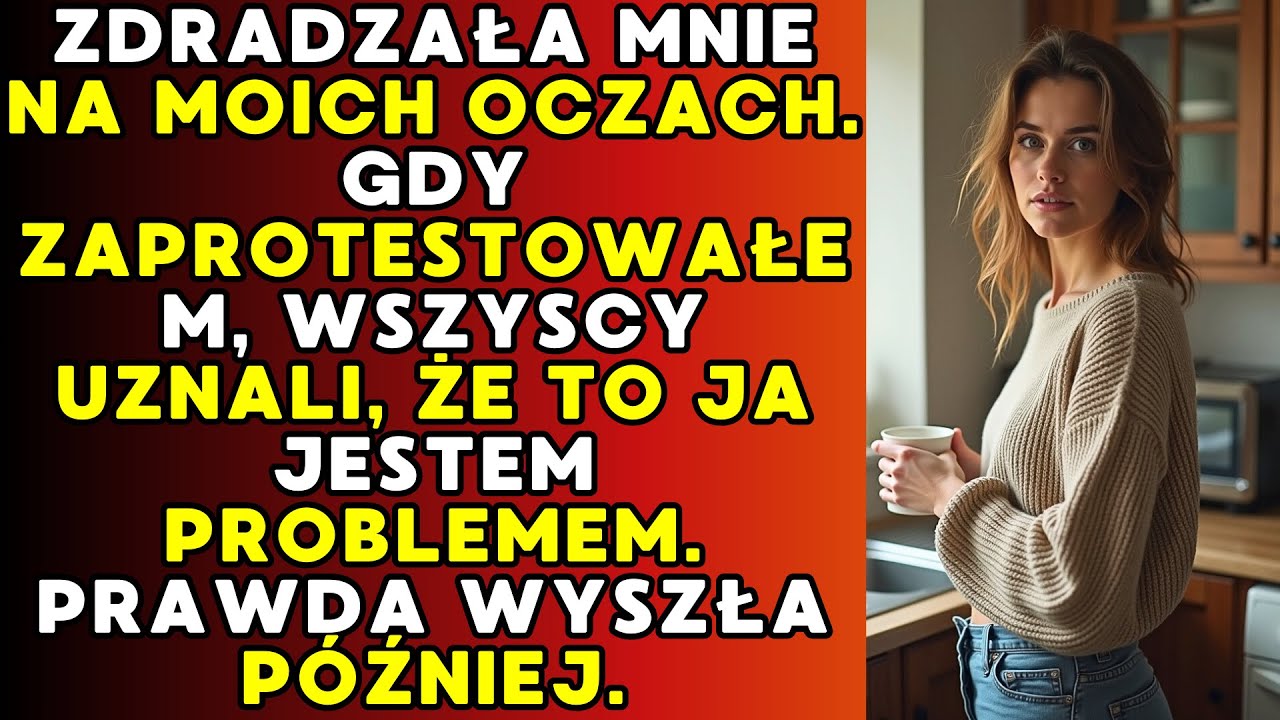 Ona zdradzała mnie publicznie. Najgorsze było to, kogo wszyscy obwinili