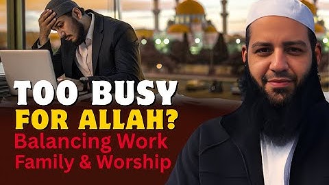 Make TIME for Allah in Your Daily Routine | Abu Bakr Zoud