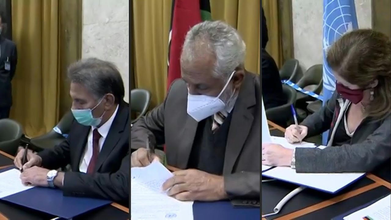 Libyan factions sign 'permament' national ceasefire after talks | AFP