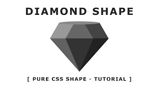 How To Make Diamond Shape Using HTML and CSS.|| Beginner Tutorial || HTML and CSS #htmltutorial #css