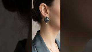 💎 From Resin to Stunning Earrings ✨ Handmade Jewelry Making Process #Shorts #handmade