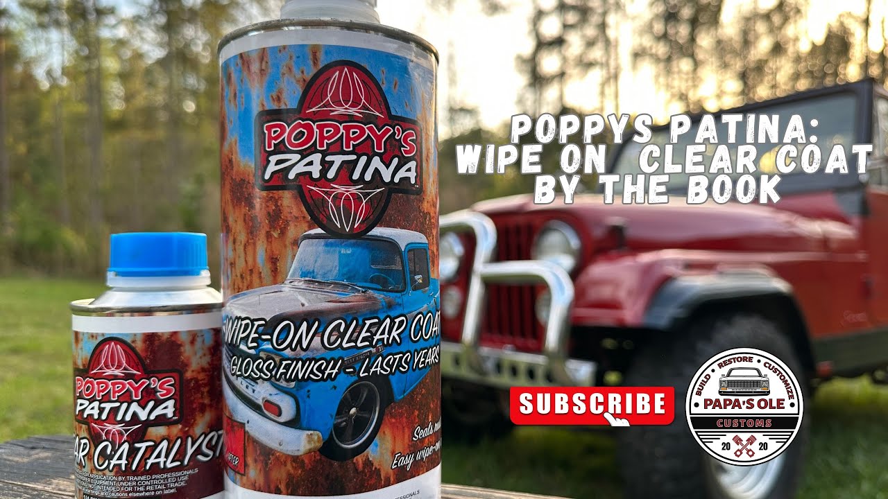 Poppys Patina Wipe On Clear Coat GLOSS Finish BY THE BOOK YouTube