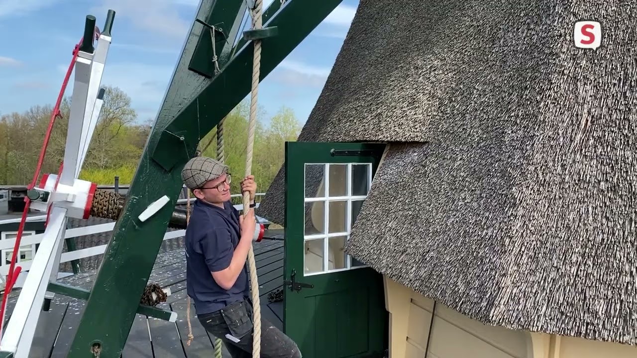 Bjorn Jannink is 19 jaar en molenaar in Leiden (15 april 2022)