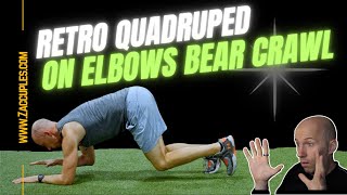 Retro Quadruped on Elbows Bear Crawl