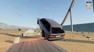 Cars vs laser #08 BeamNG-drive