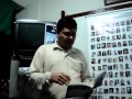 Fabiano Henrique informas pri sia esperantistigxo kaj legas poemon (dulingve)