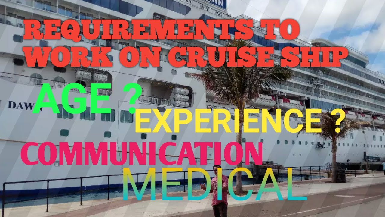 requirements for cruise ship management