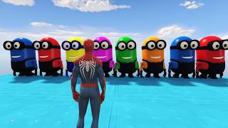 GTA 5 Spiderman VS Minion🤣 Epic Ragdolls &amp; Falls