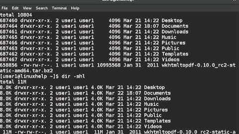 How to use DIR command in LINUX - VIDEO