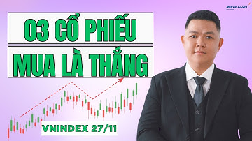 Chứng Khoán Hôm Nay 26/11 | VNIndex Sóng Cuối Năm! Top 03 Mã Cổ Phiếu Đang Tín Hiệu Tăng Mạnh