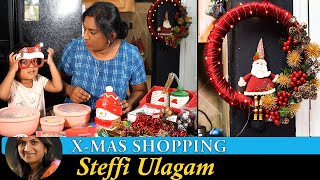 Christmas Shopping Vlog in Tamil | Giveaway Winners | Making Wreath at home in Tamil