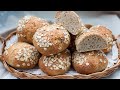 Хлебные овсяные булочки на закваске/Oat Sourdough Buns
