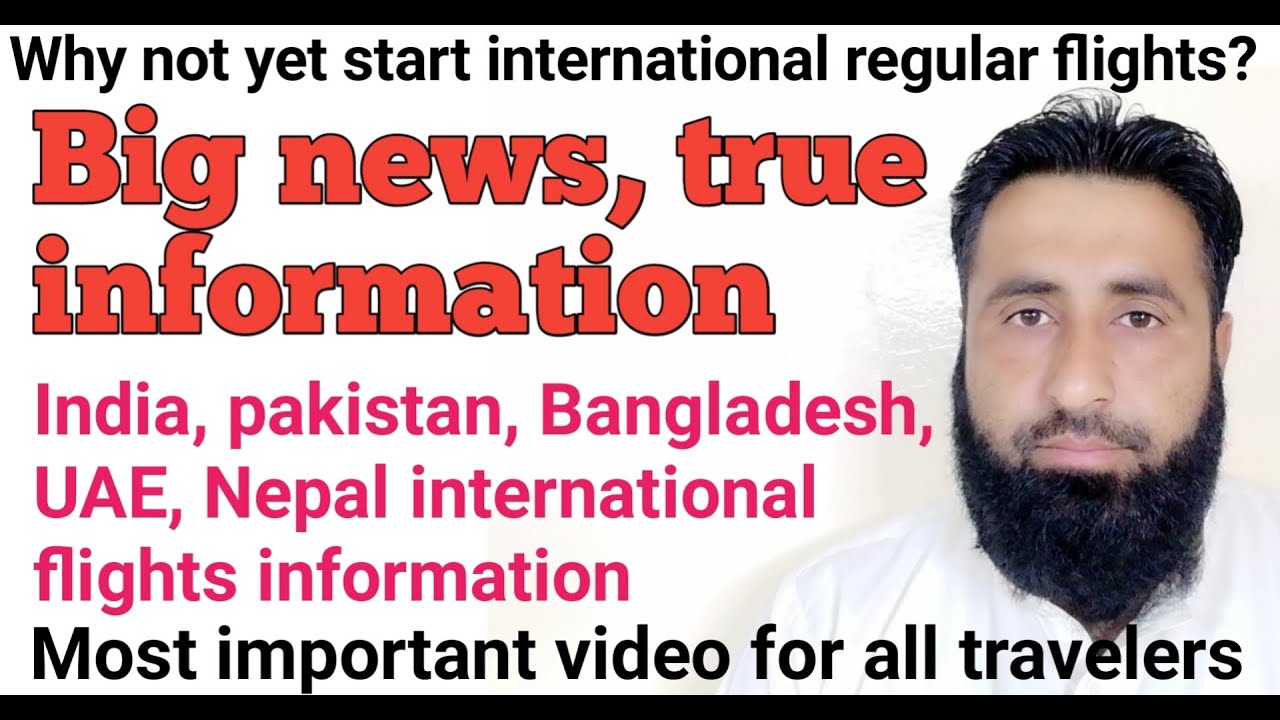 When start international flights | flights for India, pakistan
