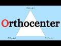 What is the Orthocenter of a Triangle △