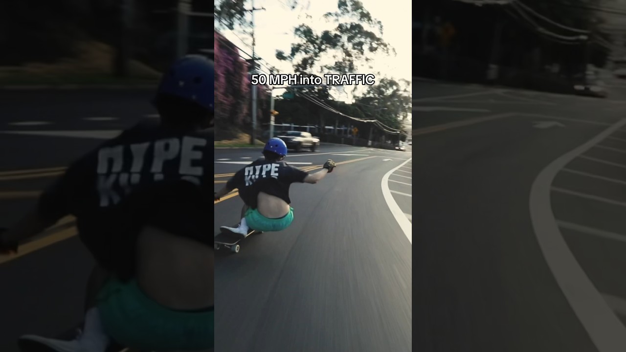 Skating Into TRAFFIC 