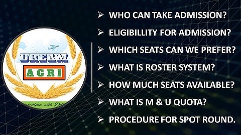 M.Sc. (Agri.) Spot Admission Information #mcaer #mpkv #rahuri #agriculture #cetexam