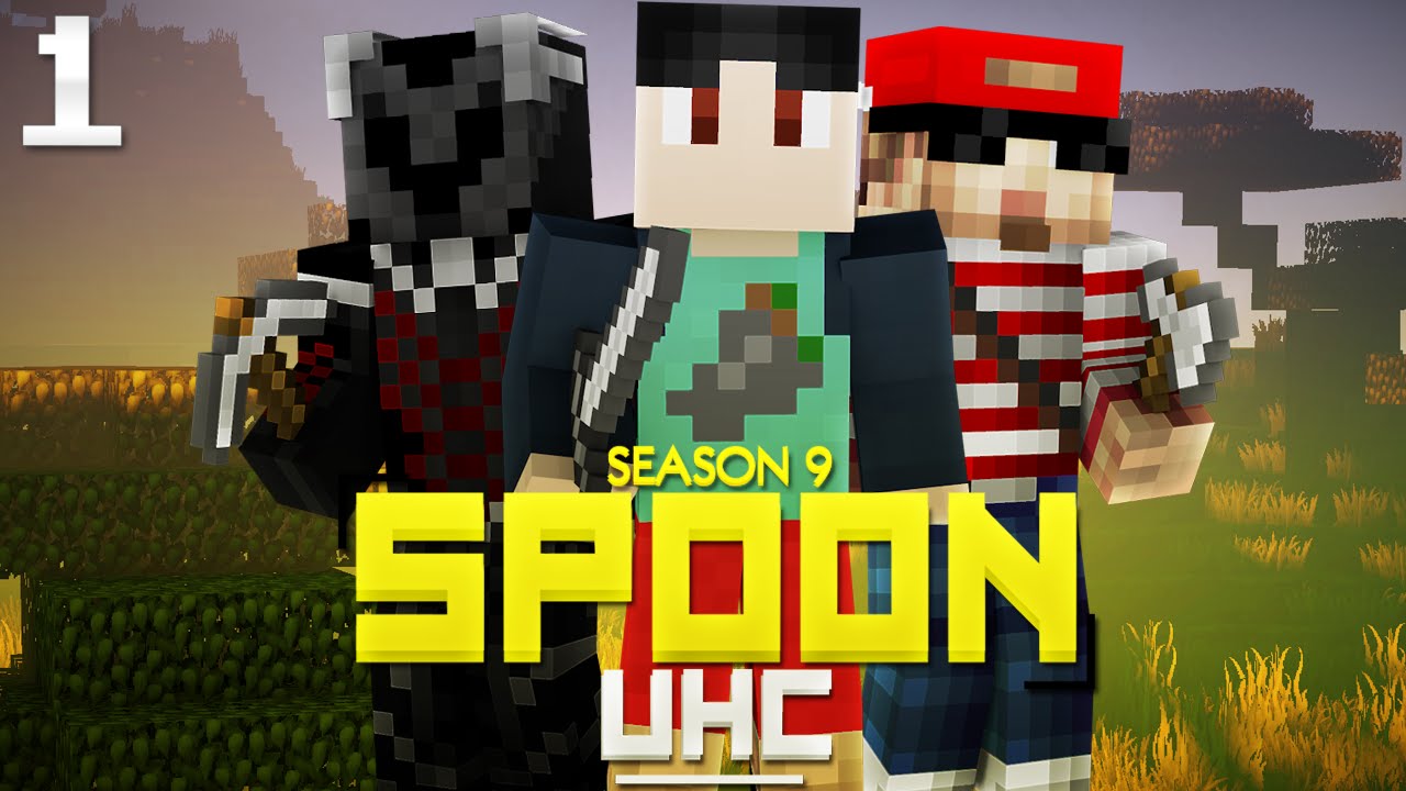 Minecraft: Spoon UHC Season 9 - "DIAMONDS!?" - Episode 1 w/ TheIronMango, ItsMau5Craft & Xylophoney