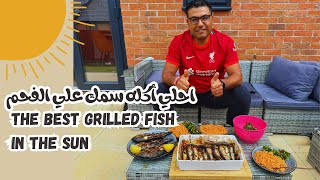 The best grilled fish in the sun | احلي أكله سمك علي الفحم