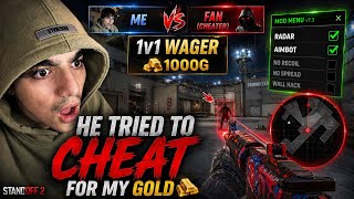 A RADAR CHEATER TRIED TO SCAM ME FOR 1K GOLD IN A WAGER ON CS2 MOBILE! | Standoff 2