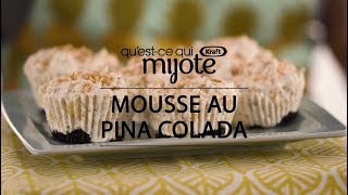 Mousse au pina colada