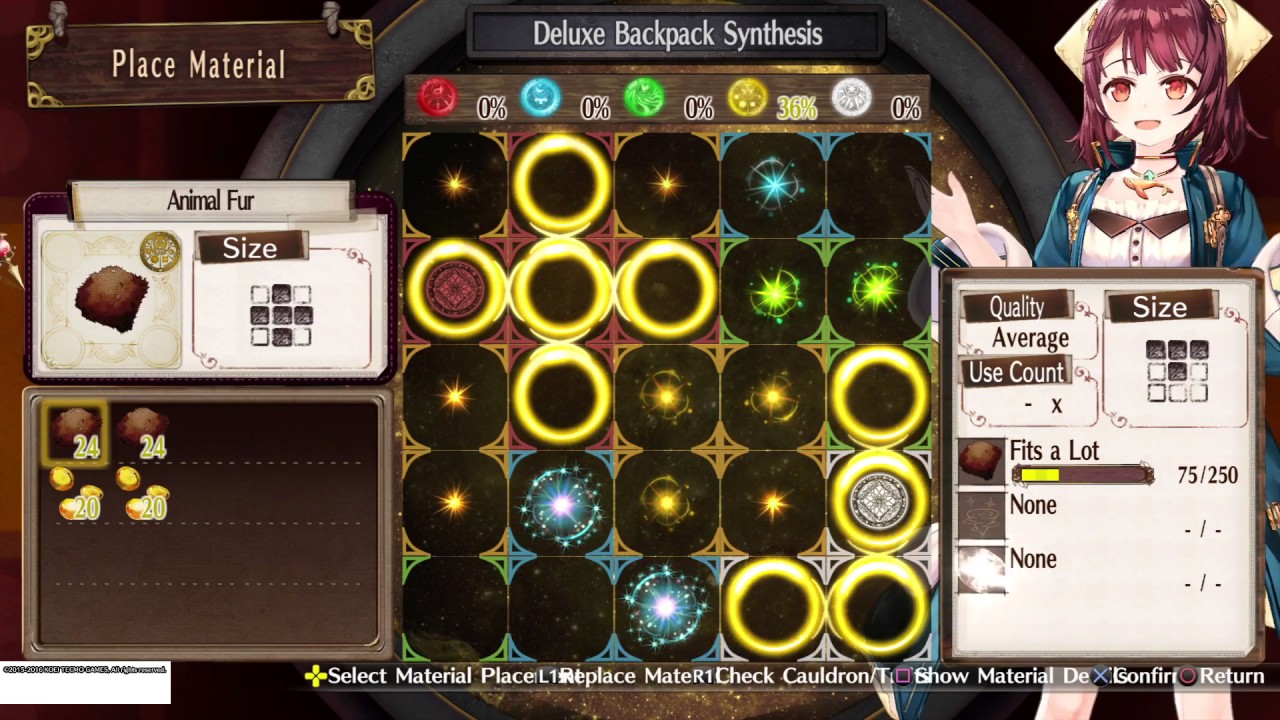 Deluxe Backpack Synthesis Early Game Atelier Sophie The Alchemist Of The Mysterious Book Youtube