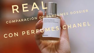 Real Comparación de Perfumes Dossier con Perfumes Chanel #montsebaglivi