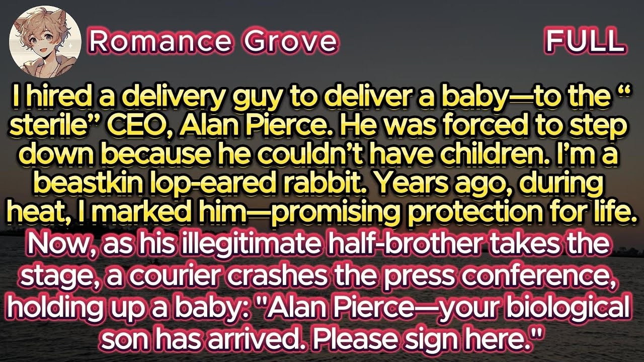 I hired a delivery guy to deliver a son to the 'sterile' CEO, Alan Pierce  He was forced to step M