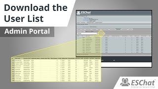 Download The User List for Admin Portal