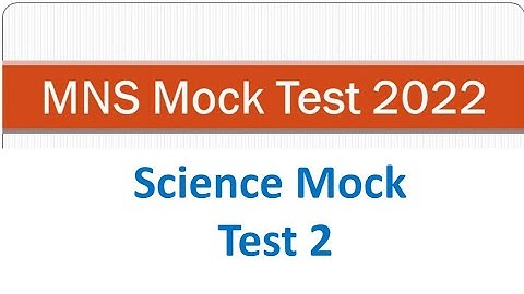 Science Mock Test 2 | by @flora_fauna23