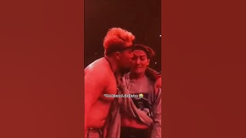 He kissed Jackson😳Jackson looks uncomfortable for that 😭#jacksonwang #magicman2 #got7