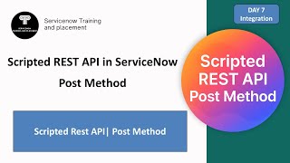 ServiceNow Scripted REST API Tutorial | POST Method Step by Step