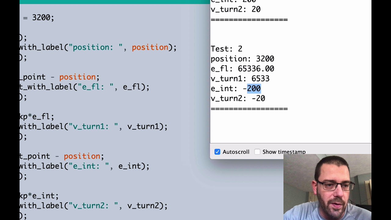 Sign issues when subtracting mixed data types in Arduino - YouTube