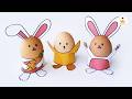 부활절 계란 꾸미기 토끼와 병아리 미술놀이 🐰 Easter Egg Wrap Colouring Craft Printable