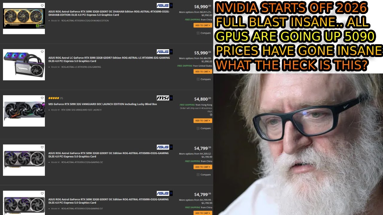 Nvidia RTX 5090 CARD PRICES ARE INSANE. $7000!? Why Steam Was Betrayed.