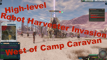 E601 High-level Robot Harvester Invasion West of Camp Caravan - Planet Calypso