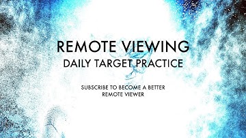 Remote Viewing Daily Target Practice - March 23, 2020