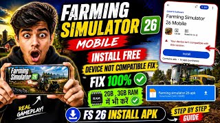 Farming simulator 26 android download| Farming Simulator 26 playstore not showing | fs 26 apk