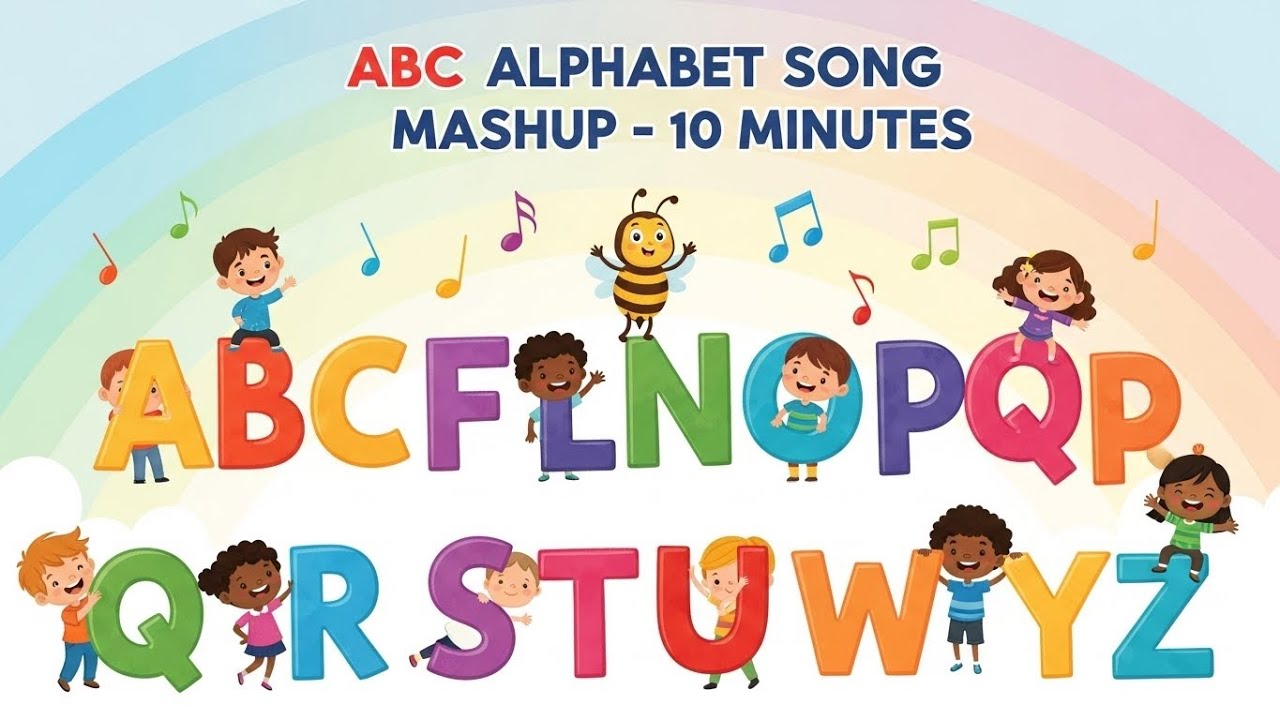 Abc Song Time ABC Alphabet Song Mashup ๐ค๐ถ | 10 Minutes of ABC Learning for Kids ...