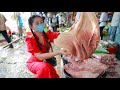 Market show, Buy pig's stomach for braise cooking / Yummy pig's stomach recipe