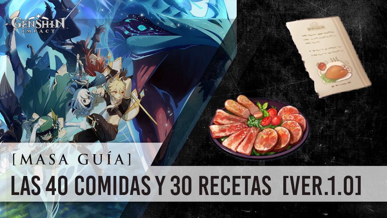 Genshin Impact en Español Ubicación de las 30 recetas del juego