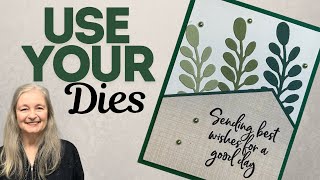 Create a beautiful card using a die! #easycardmaking #useyourdies