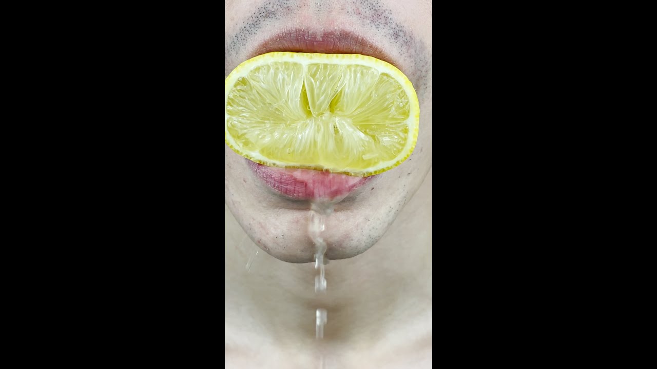 ASMR Juicy Lemon eating sounds 
