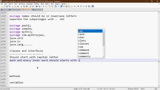 Java Tutorial | Session 8 | Naming conventions | Variables