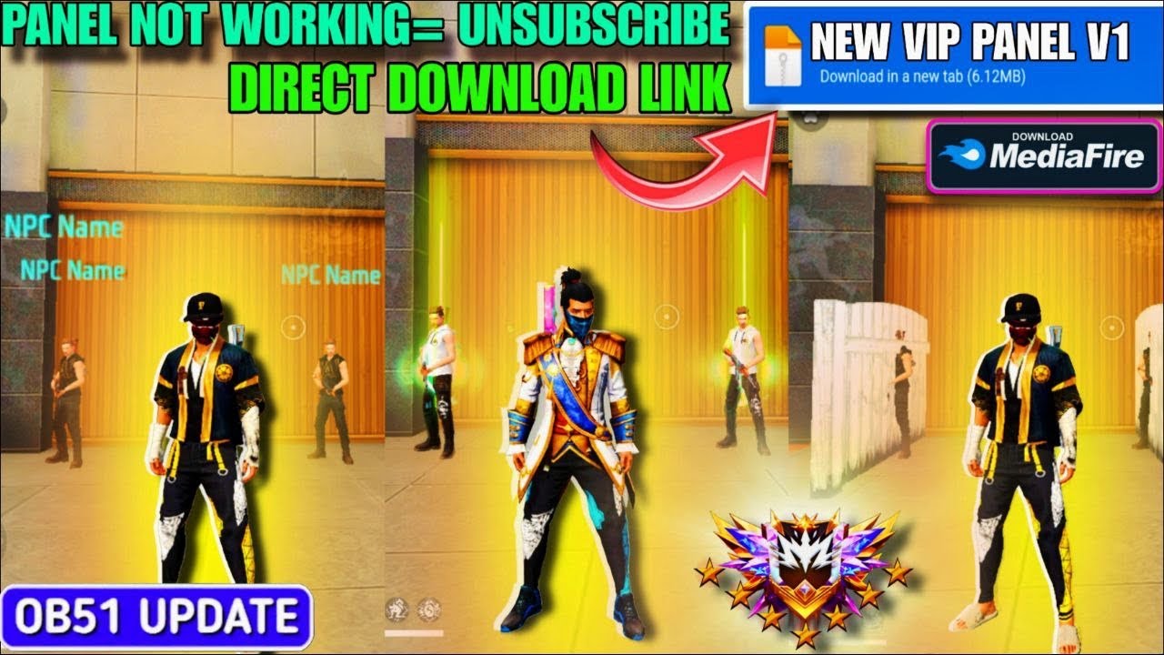 Drag Headshot + Npc Name File OB52 Update Config File Free Fire Headshot Config File OB52 Update