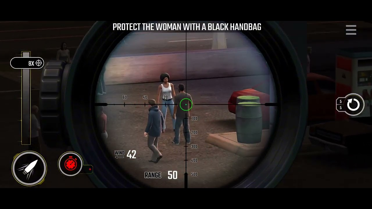 Pure Sniper Z25 Mission 16 A Hit With The Ladies Protect The Woman With A Black Handbag
