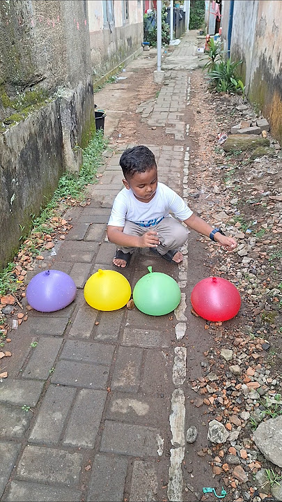 Balon meletus, Balon Warna Warni #short #balonmeletus #balon #balloon