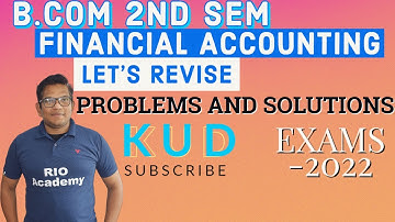 B.com 2nd Semester Financial Accounting | 15 marks | Financial accounting as per NEP