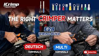 Fixing E28 Wiring With the Right Crimp Tools 🔧 | Deutsch & Terminal Crimping | iCrimp